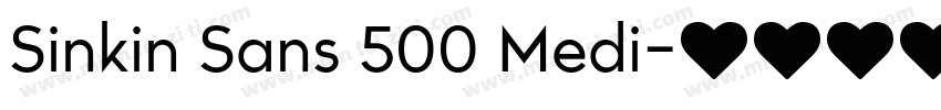 Sinkin Sans 500 Medi字体转换